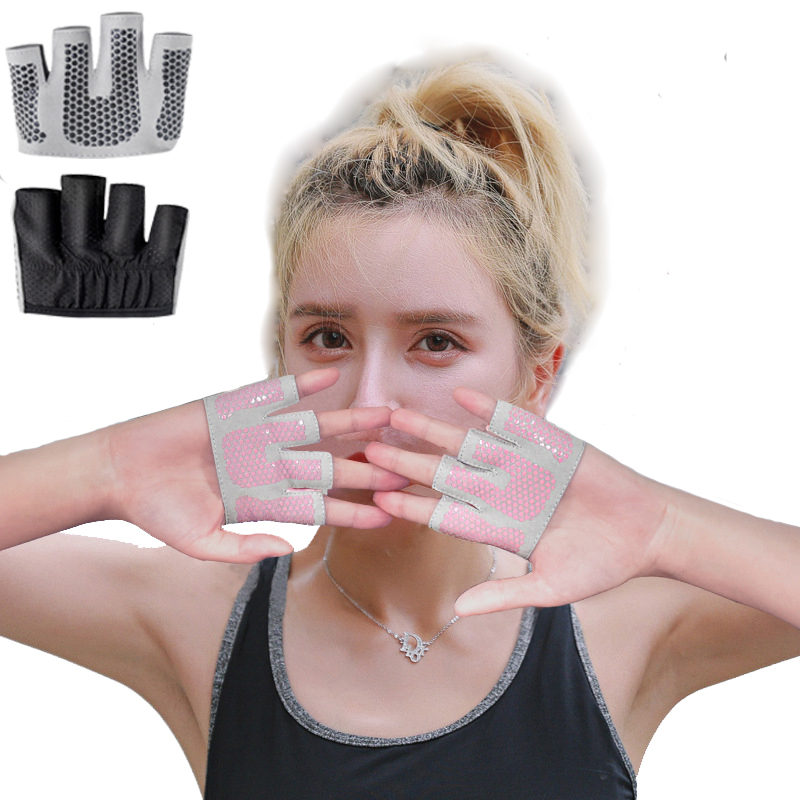 Gym Fitness Half Finger Gloves - Yoga Fitness Power Yoga ulasan dan harga