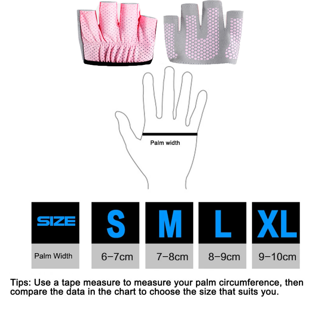 Gym Fitness Half Finger Gloves - Yoga Fitness Power Yoga ulasan dan harga