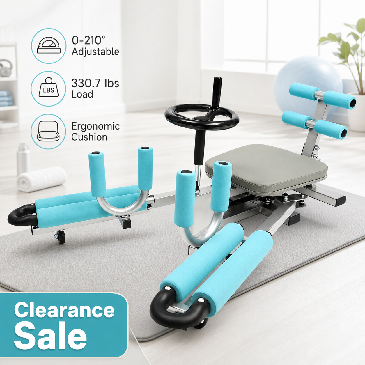 0-210° Adjustable Leg Stretche - Yoga Fitness Machine ulasan dan harga