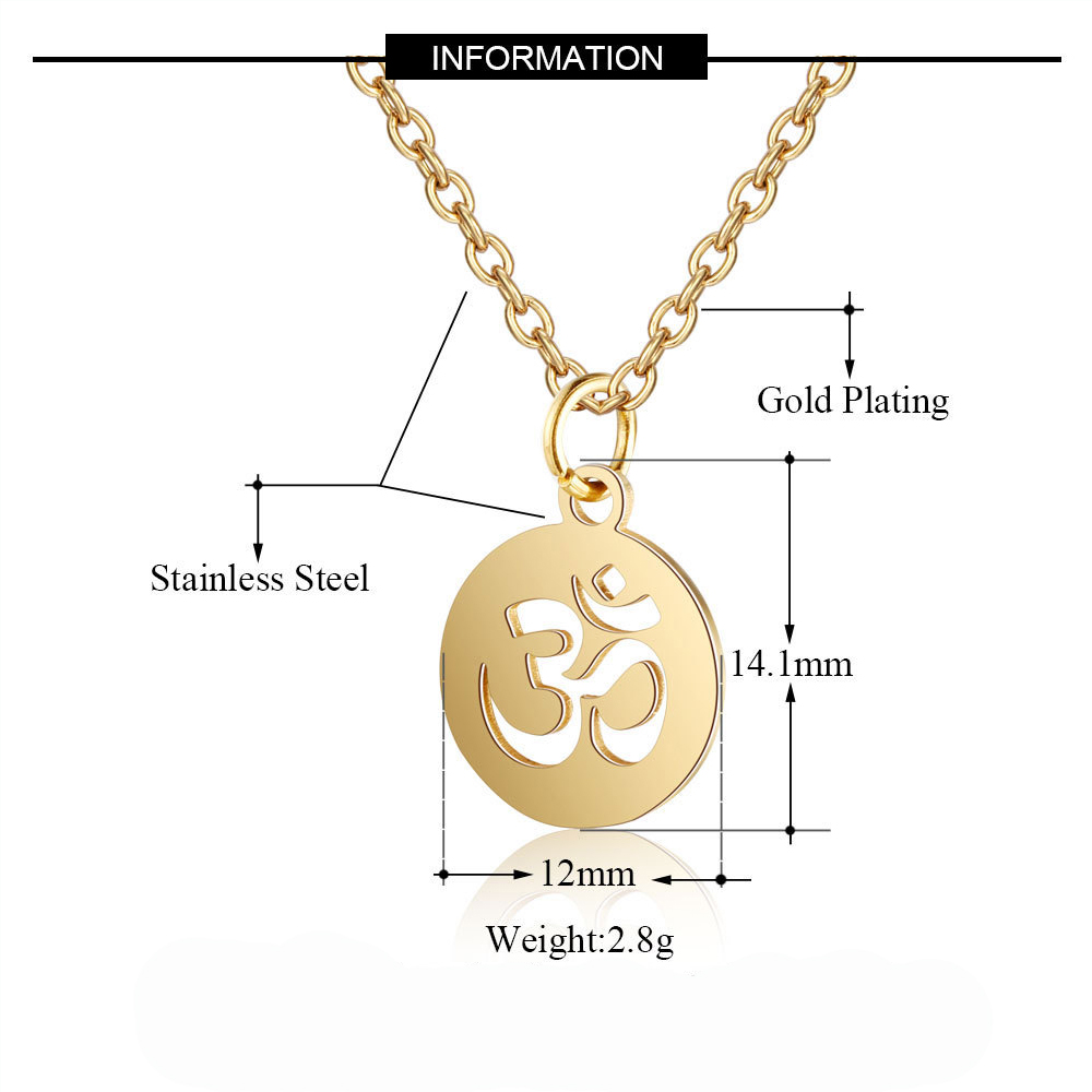Small Yoga Pendant Gold Color  - Yoga Fitness Zone ulasan dan harga